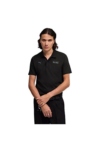 Puma 634496 Porsche ESS Polo T-shirt Ανδρικό T-shirt ΜΑΥΡΟ