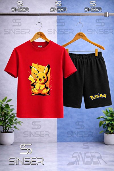 SS SİNSER Παιδικό μπλουζάκι με στάμπα PIKHACU YELLOW CANVAS με λαιμόκοψη - Σε...