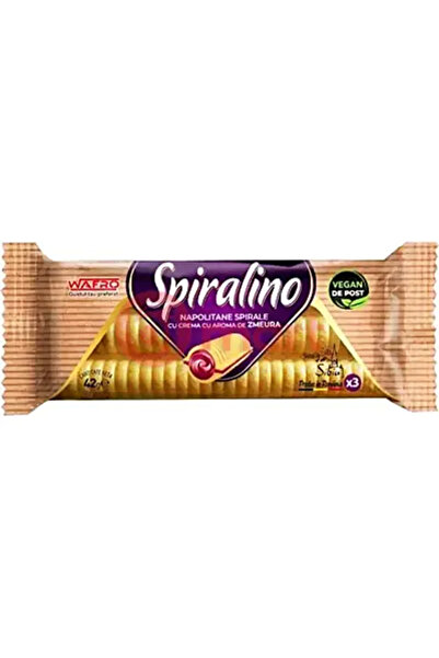 Morello Σπιραλίνο Γκοφρέτες με Σμέουρο 24x42γρ - Τραγανά Ρολάκια με Κρέμα Σμέ...