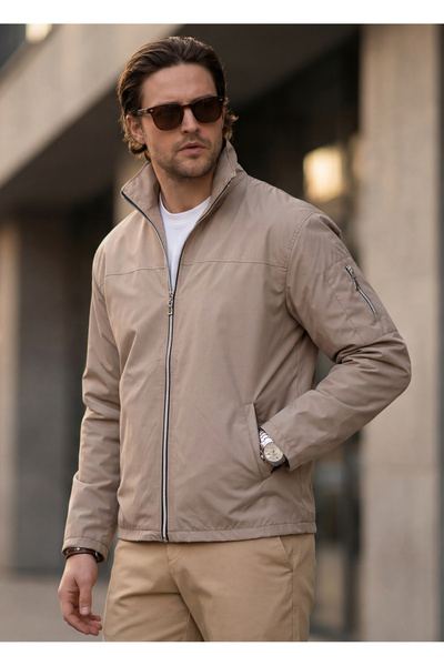 Tonny Black Ανδρικό αδιάβροχο ανοιξιάτικο μπουφάν με φερμουάρ στα μανίκια