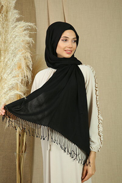 nazipek Βαμβακερή Βισκόζη Πασμίνα Γυναικείο Σάλι 180x70 εκ. Με Φούντες Υψηλής...