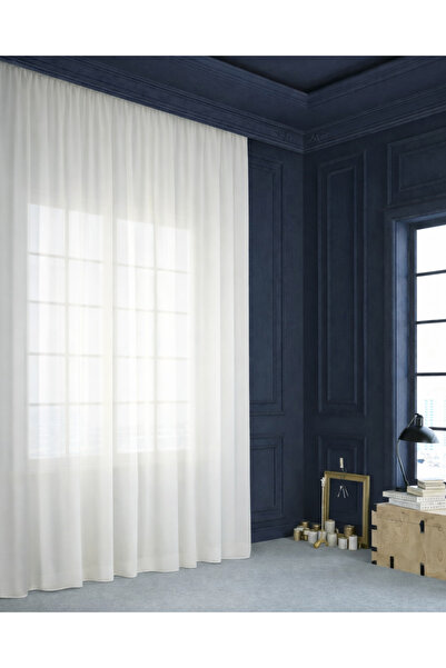 perdra Πολυτελής Κουρτίνα από Κρεπ Τούλι, ανά Μέτρο, 330 εκ., Χωρίς Πιέτες