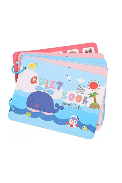 NiceKids Brosura interactiva tip Montessori cu 10 pagini Quiet Book