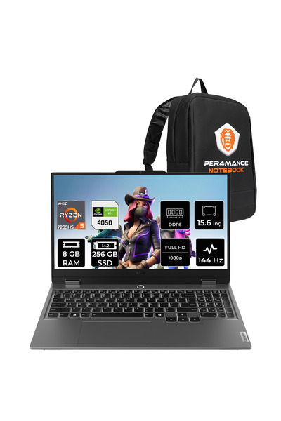 LENOVO LOQ 15ARP9 R5 7235HS 8GB 256GB SSD RTX4050/6GB 105W 15.6" FHD 144Hz FD...