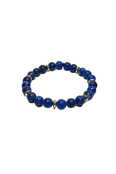 Janti Jtss26Blk1834 Agate Ceyt Hematite Natural Stone Blue 8 mm Guaranteed Fl...