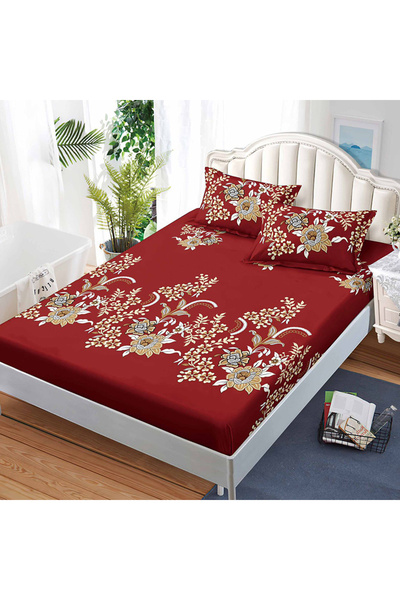 Pucioasa Fitted sheet set with elastic and 2 pillowcases 50x70 cm, Finet, AUR...
