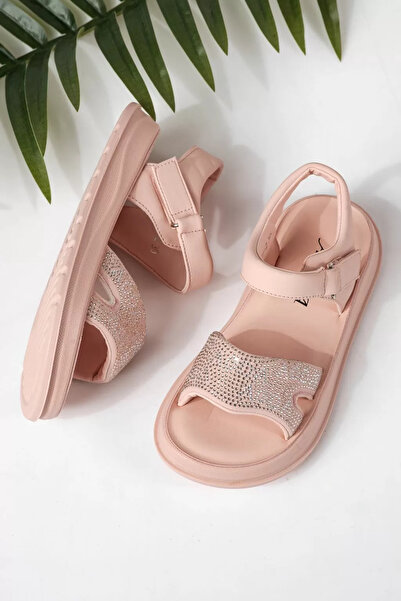 Zaira Ροζ παιδικά σανδάλια από οικολογικό δέρμα Ivara # 24925 - 31