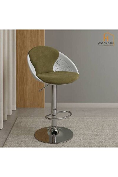 Al Saadah Home كرسي بار - أخضر - 50 × 47 × 105 سم - كمية محدودة