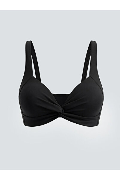 LC Waikiki Crni bikini top sa detaljnim uvijanjem za žene od GÜLİS GİYİM
