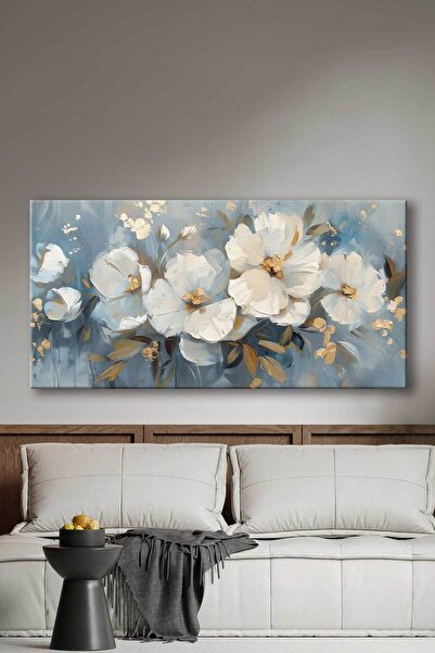 Voovart Soyut Modern Çiçekler Dekoratif Kanvas Tablo – VOOV3136