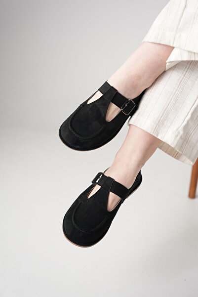 DAD WOLF Γυναικεία σουέτ παπούτσια με αγκράφα Mary Jane Loafer – Καθημερινά ά...