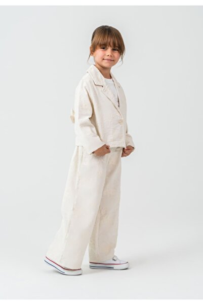 RAPAPA Girl's Cream Scallop Embroidered 3-Piece Set 4300-045