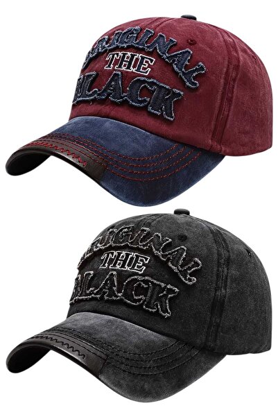 Mood Agenda Unisex Vintage Original Μαύρο Κεντημένο Ρυθμιζόμενο Καπέλο Μπέιζμ...