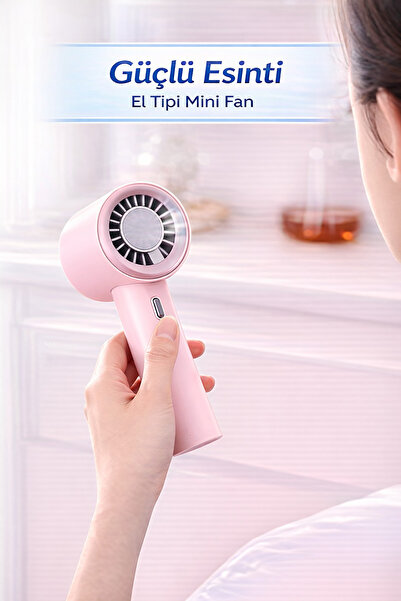 Dexmon Taşınabilir El ve Masaüstü Fanı Şarjlı Mini Vantilatör Güçlü Sessiz 3 ...