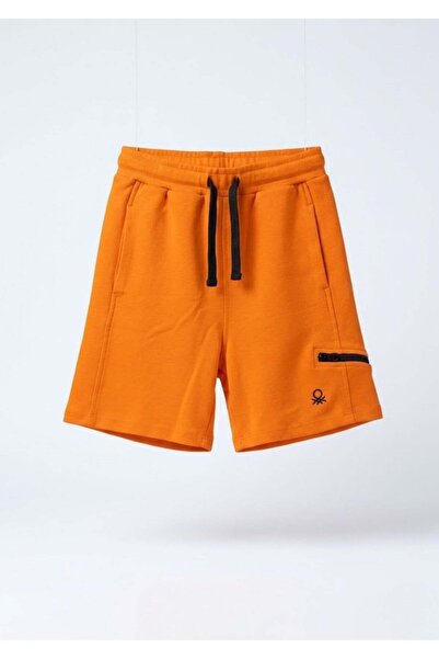 Benetton Αγορίστικο σορτς 4/14 ετών Πορτοκαλί