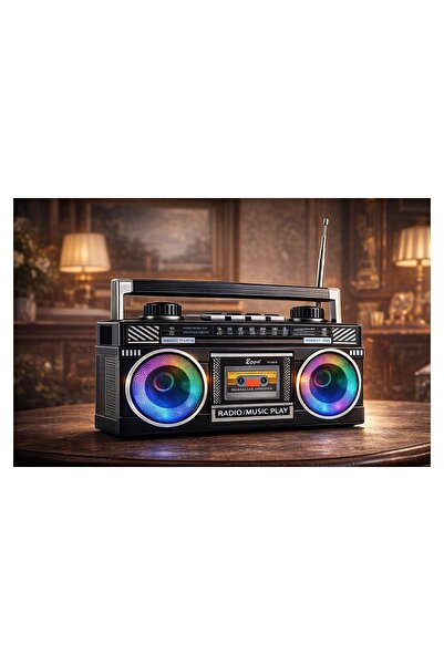 pusula Nostaljik Kasetçalar Radyo – Bluetooth, USB/SD Kart, FM/AM/SW, Aux Gün...