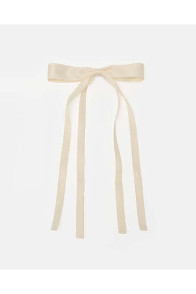 REDTAG Women Ivory Bow Hair Clip