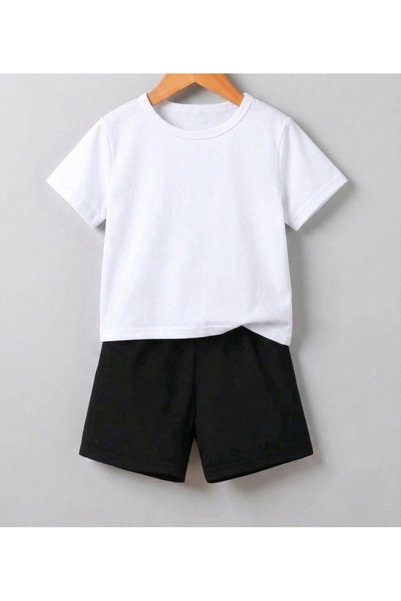 SVART WEAR Roblox Printed Children's T-Shirt Shorts Top-Down Combination Set