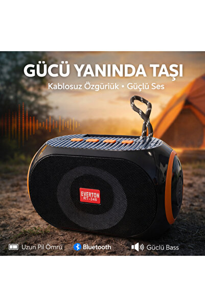 teknohediye Bluetooth Hoparlör LED Işıklı Taşınabilir Speaker TF USB FM Radyo...