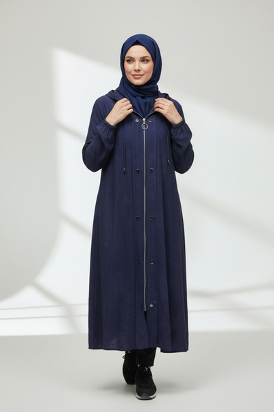 ECE GİYİM Γυναικείο καπάκι με κουκούλα, με φερμουάρ μπροστά, με λεπτομέρεια κ...