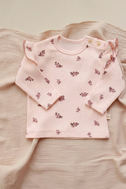 Oh La La Koala For Little Ones Grape Printed Ruffled Camisole Baby Top