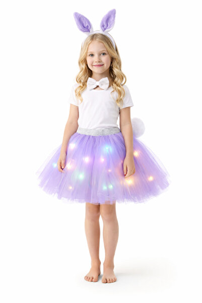 Cute Rabbit Costume Girl – Lighted Tutu Skirt Set