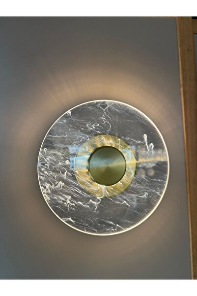 bella lighting Lüks Modern Daphne 3 Renk Led Aplik Sarı Gold Duvar Lambası El...