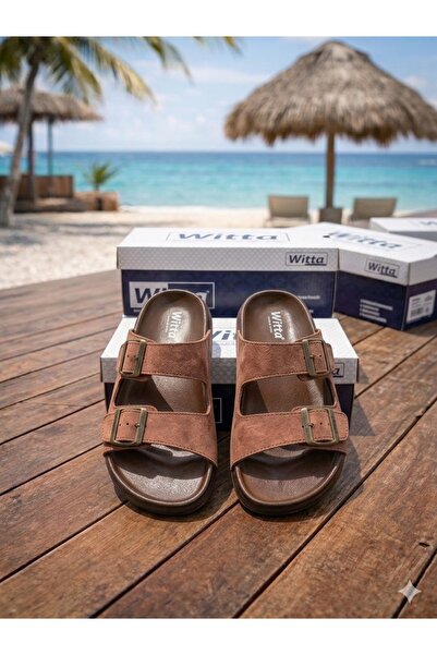 Witta unisex αντιολισθητική σόλα με διπλή πόρπη, καθημερινές παντόφλες παραλί...