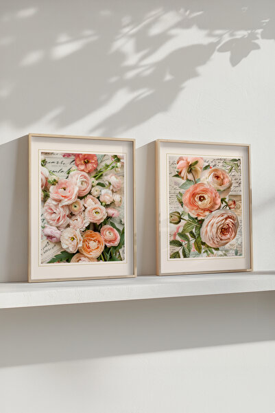 STARYUNA Vintage Πίνακας ζωγραφικής, Διακοσμητικό Σετ Δύο Πινάκων με θέμα τα ...