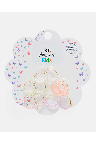 REDTAG Girls Assorted 5-Piece Earring Set