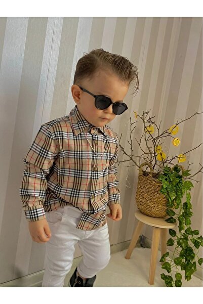 favorimkids Erkek Bebek Klasik Gömlek 0-3 ay 3-6 ay 6-9 ay
