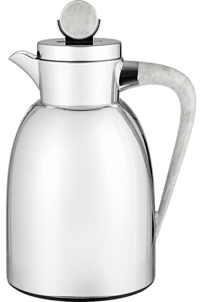 Alsaif Gallery Al Saif Gallery Thermos, 1 Liter, Glass Inner, Pressure, Marbl...