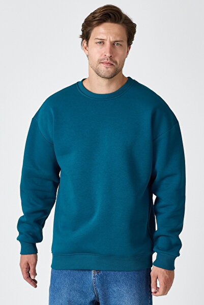 SEDİRLİ Unisex φούτερ χωρίς στάμπα για ενήλικες με κουκούλα 3 κλωστών