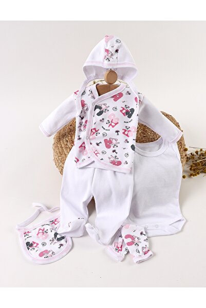 MiniKids Σετ 6 τεμαχίων, χαριτωμένη στολή αρκούδας, πολύχρωμο