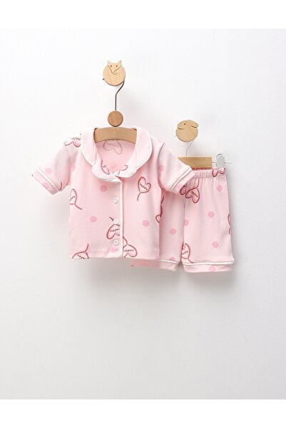 MiniKids Pijama MS, Cu Happy, roz