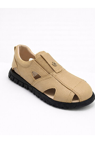 RKS SHOES ÇOCUK SANDALET LASTİKLİ RAHAT KULLANIM DERİ