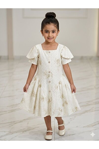 gmax Luxury Girl Dress Embroidery Pearl Beading Girl Dress