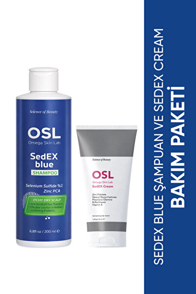 OSL Omega Skin Lab Sedex Blue Şampuan ve Sedex Cream Bakım Paketi