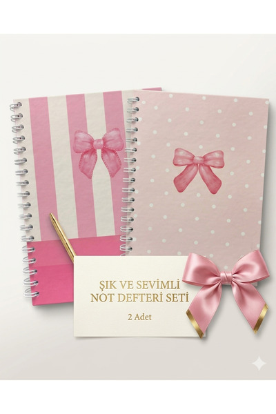 Lizy مجموعة من دفترين ملاحظات بغلاف صلب حلزوني - 17×24 سم (مسطر ومربع)