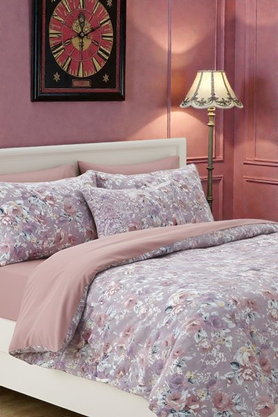 Rimo Home LASTİKLİ ÇARŞAFLI ÇİFT KİŞİLİK NEVRESİM TAKIMI