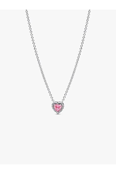 Pandora Κολιέ με ροζ καρδιά
