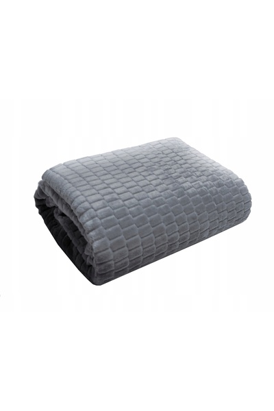Koney Blanket Bedspread, KONEY, Patricia, Heavy Warm Fabric, 160x200cm, Grey