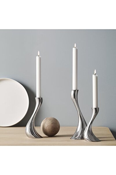 Georg Jensen COBRA candleholder, small, medium, large 3'lü
