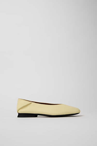 CAMPER Γυναικείες κίτρινες δερμάτινες μπαλαρίνες Casi Myra
