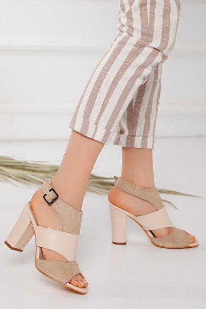 Moda Eleysa Pantofi Jullia din piele intoarsa cu toc