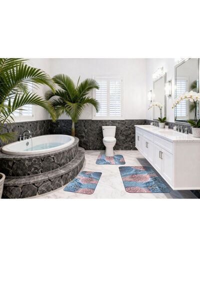 OEM Bath Mats, 3 Pieces, Non-Slip