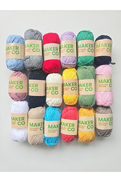 Liva Craft Makerco Knitting Yarn Set 18 Pieces