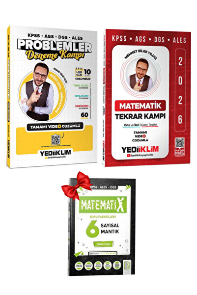 Yediiklim Yayınları Mehmet Bilge Yıldız KPSS-AGS-DGS-ALES Problemler Çözümlü ...