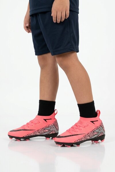 AYAKMOD Ροζ Μαύρες Παιδικές Κάλτσες Αστραγάλου και Παπούτσια Ποδοσφαίρου 610 ...