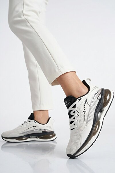 Hammer Jack حذاء رياضي أبيض أسود شبكي خفيف الوزن ومرن للجنسين 101 25087-G